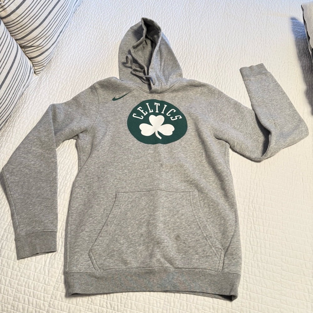 Nike Gray Celtics Logo Hoodie